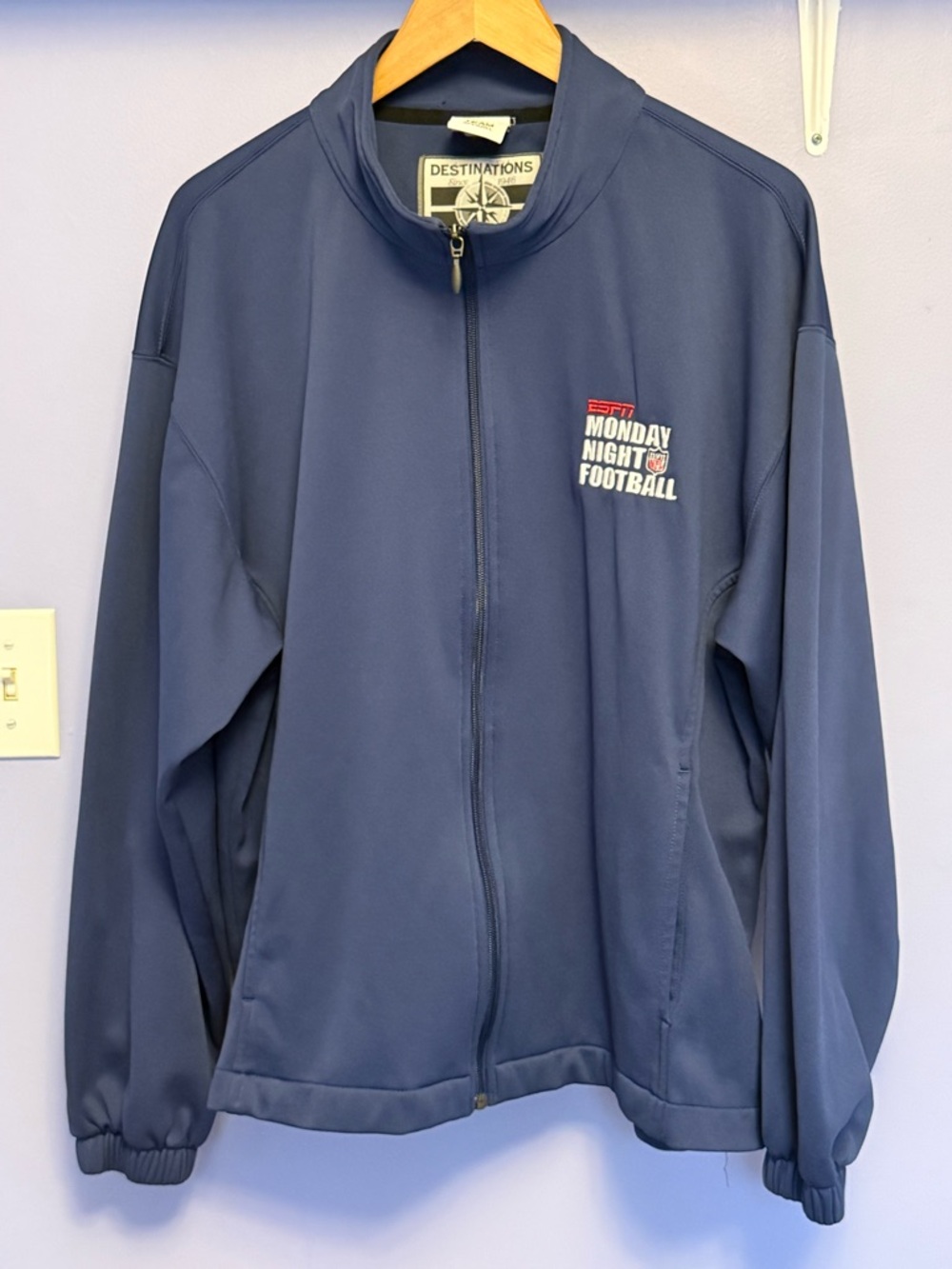 2/$35 Vintage Monday Night Football Zip-up